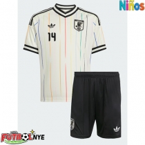 Camiseta Japón Junya Ito #14 Visitante Equipación para niños Mundial 2026 manga corta (+ pantalones cortos)